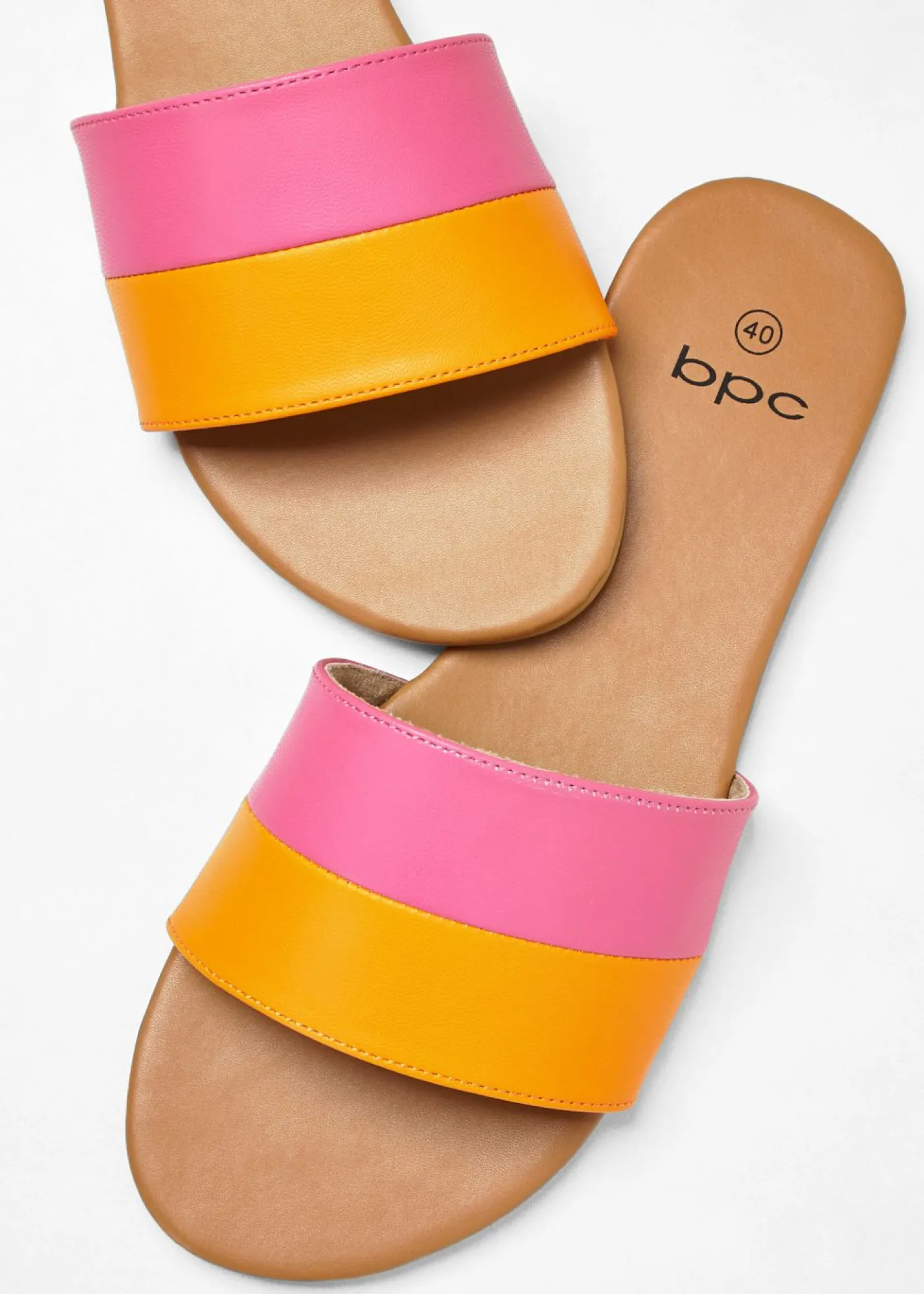 bonprix bonprix Mules naranja-rosa caliente Clearance