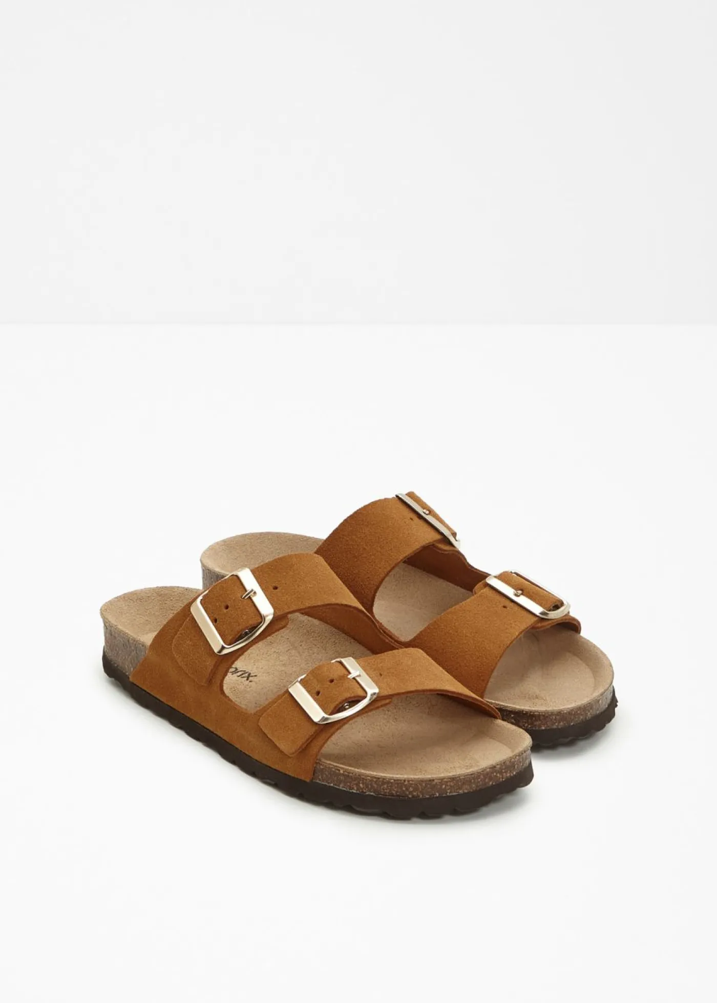 bonprix bonprix Mules de piel camello Hot