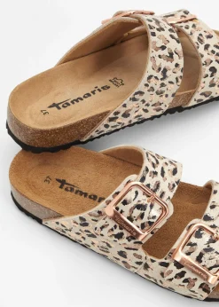 bonprix Tamaris Mules de Tamaris estampado leo beige Hot