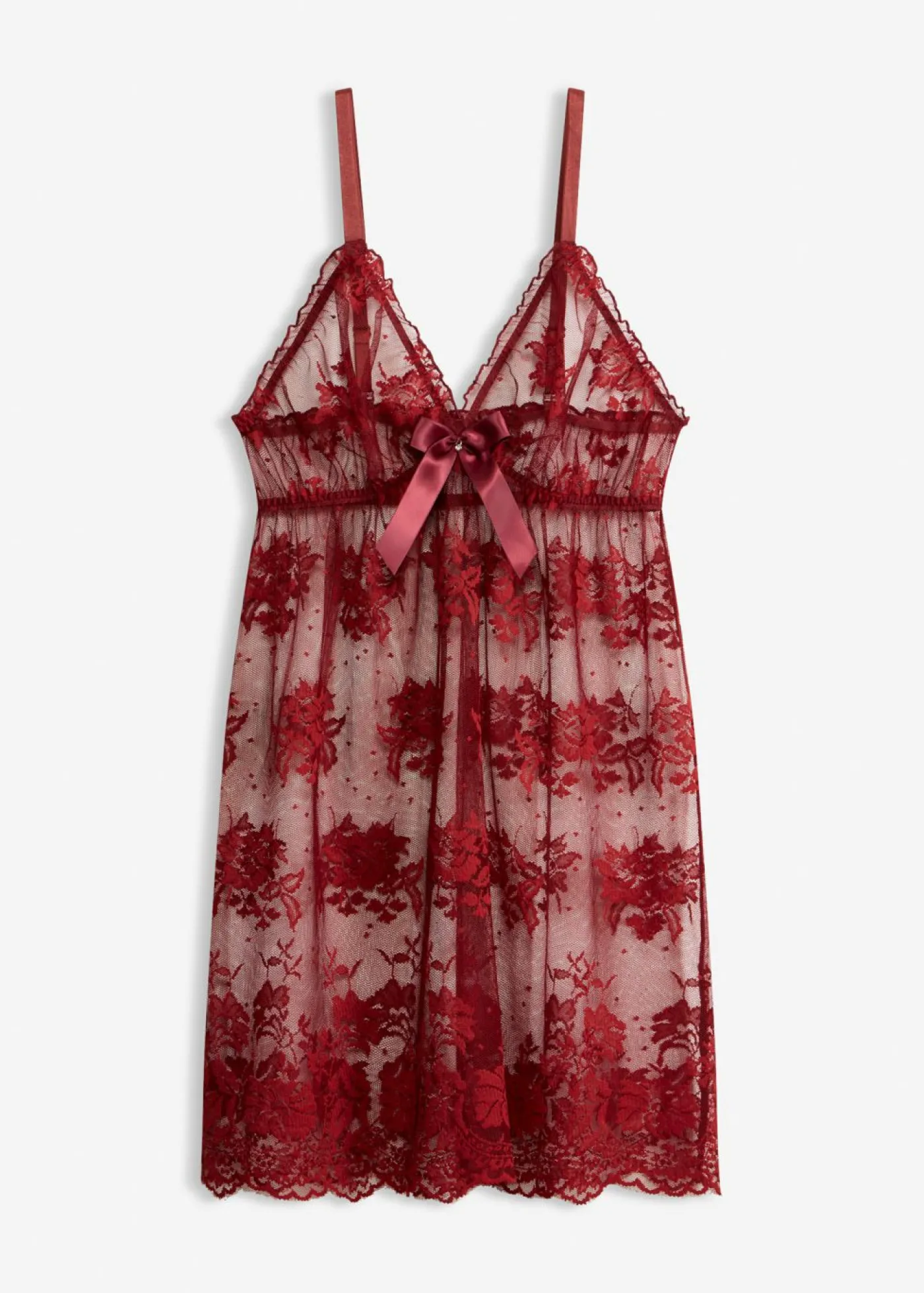 bonprix VENUS Negligé rojo castaño