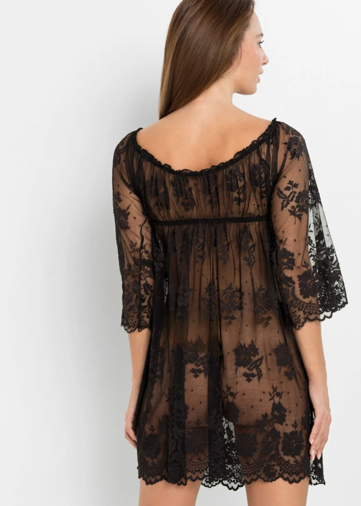 bonprix VENUS Negligé Negro