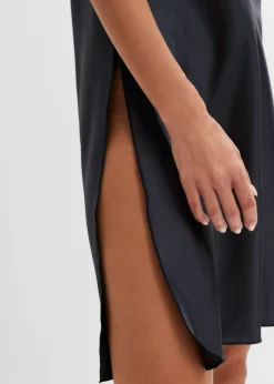 bonprix VENUS Negliglé de satén Azul oxford Outlet