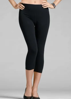 bonprix bonprix Pack de 2 leggings cropped Negro Clearance