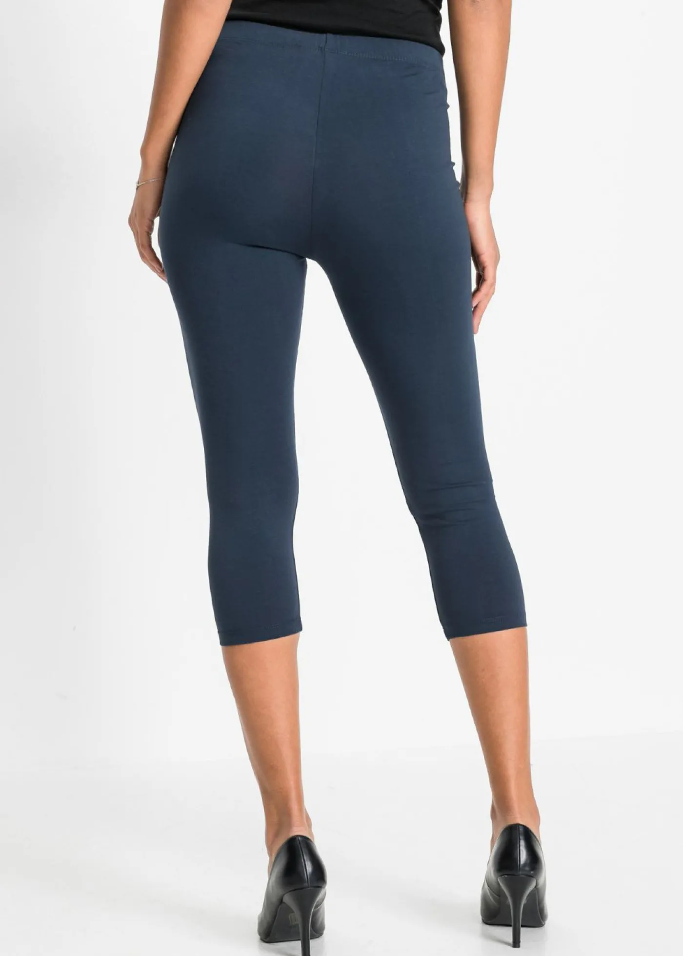 bonprix bonprix Pack de 2 leggings cropped azul marino-turquesa