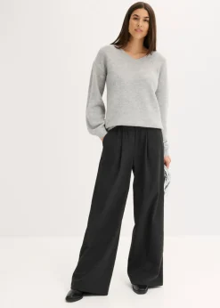 bonprix bonprix Pantalón antracita oscuro moteado Outlet