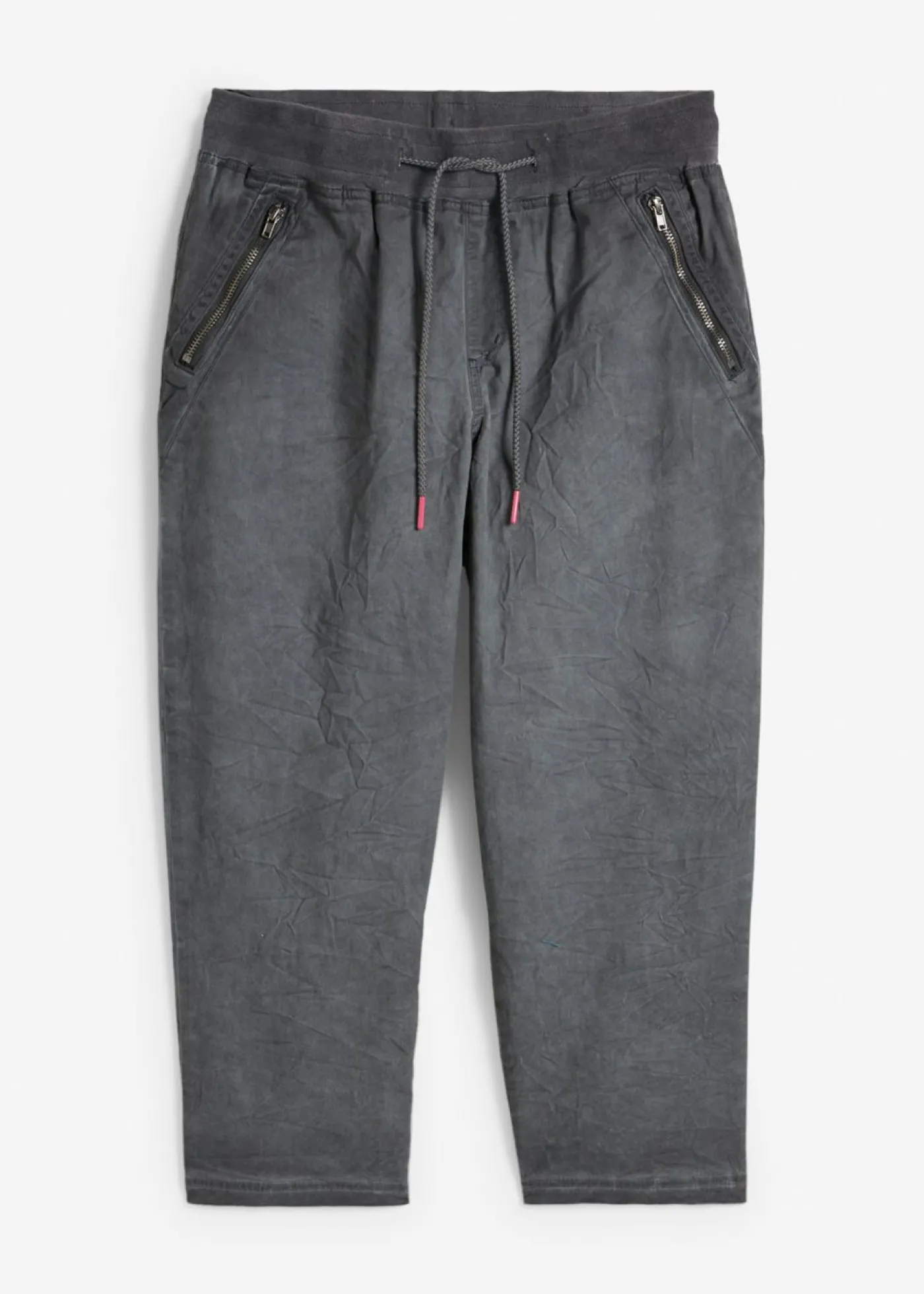 bonprix bonprix Pantalón 3/4 con cordón en contraste Gris humo Hot
