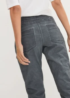 bonprix bonprix Pantalón 3/4 con cordón en contraste Gris humo Hot