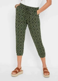 bonprix bonprix Pantalón 3/4 estampado musgo Best
