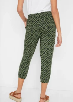 bonprix bonprix Pantalón 3/4 estampado musgo Best