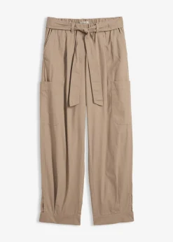 bonprix bonprix Pantalón acortado tipo cargo Marrón grisáceo