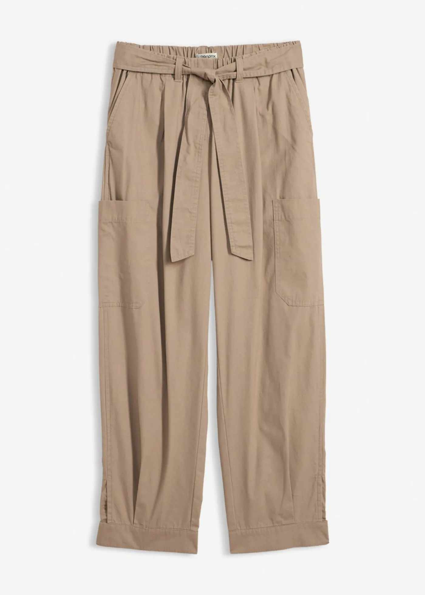 bonprix bonprix Pantalón acortado tipo cargo Marrón grisáceo