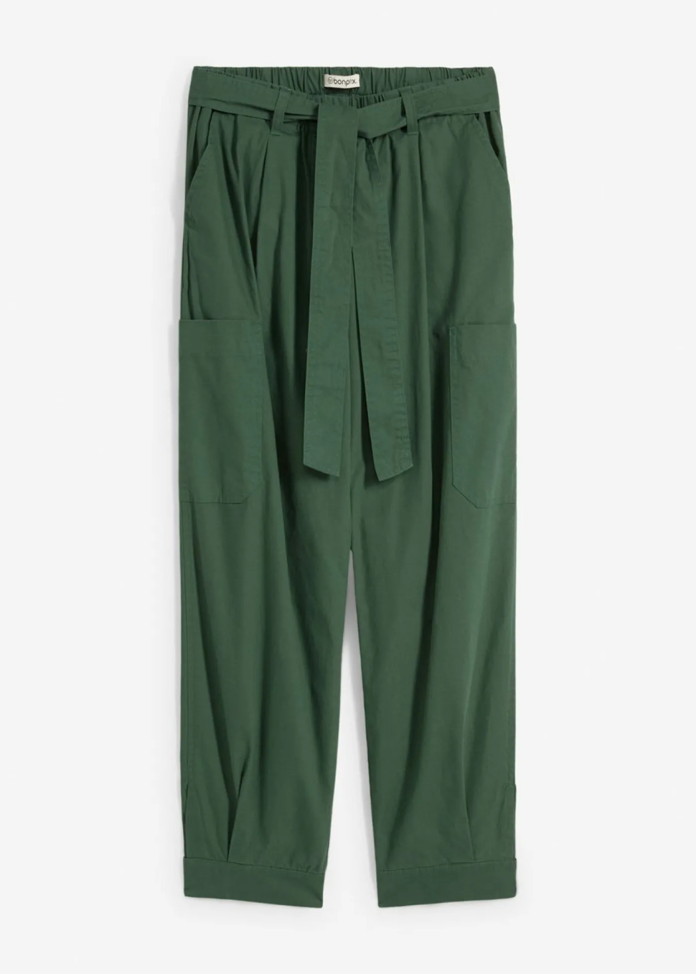 bonprix bonprix Pantalón acortado tipo cargo verde sombra Online