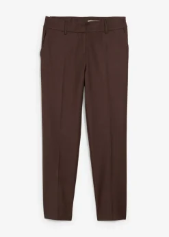 bonprix bonprix Pantalón ajustado con lana Marrón oscuro Best