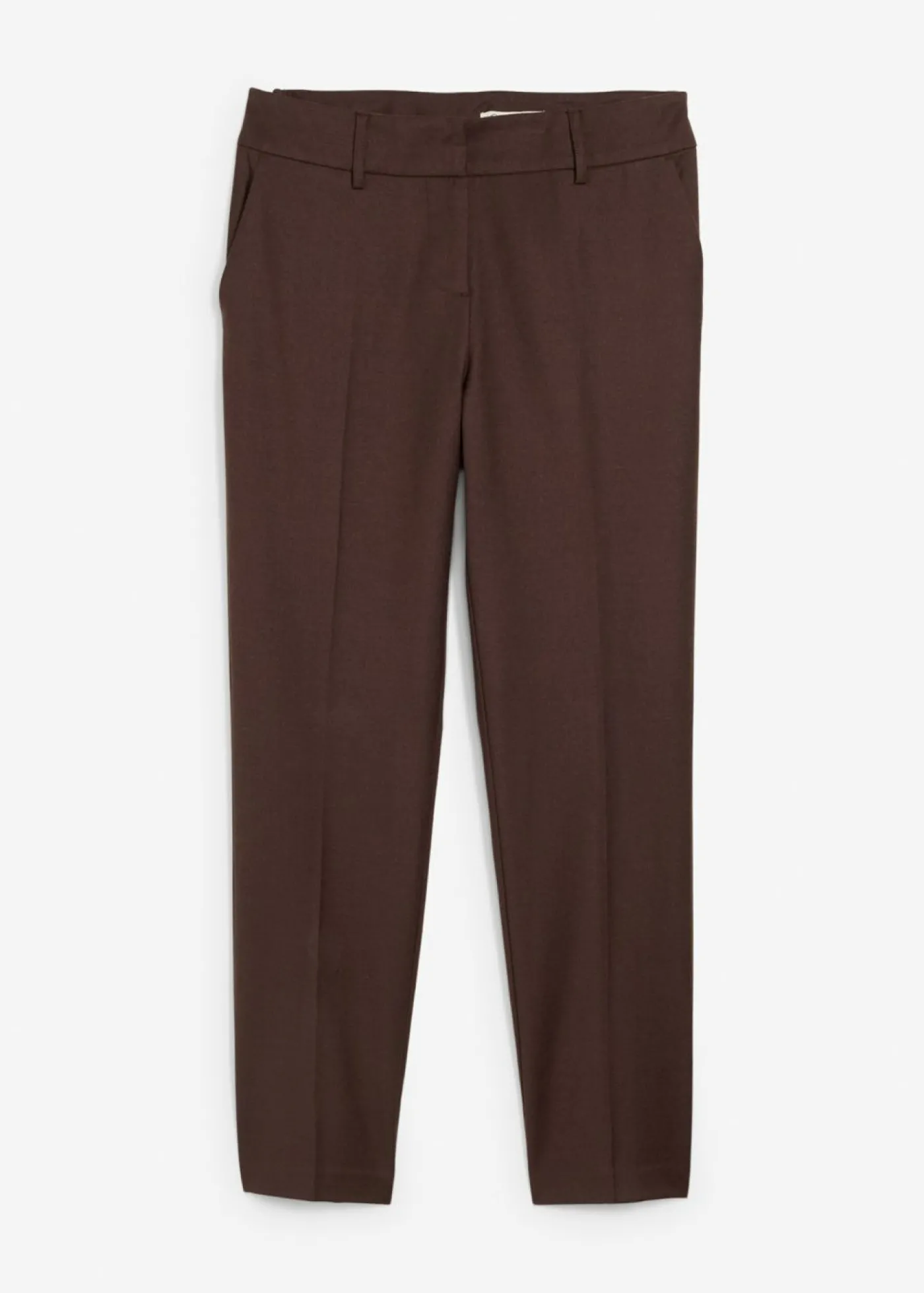 bonprix bonprix Pantalón ajustado con lana Marrón oscuro Best