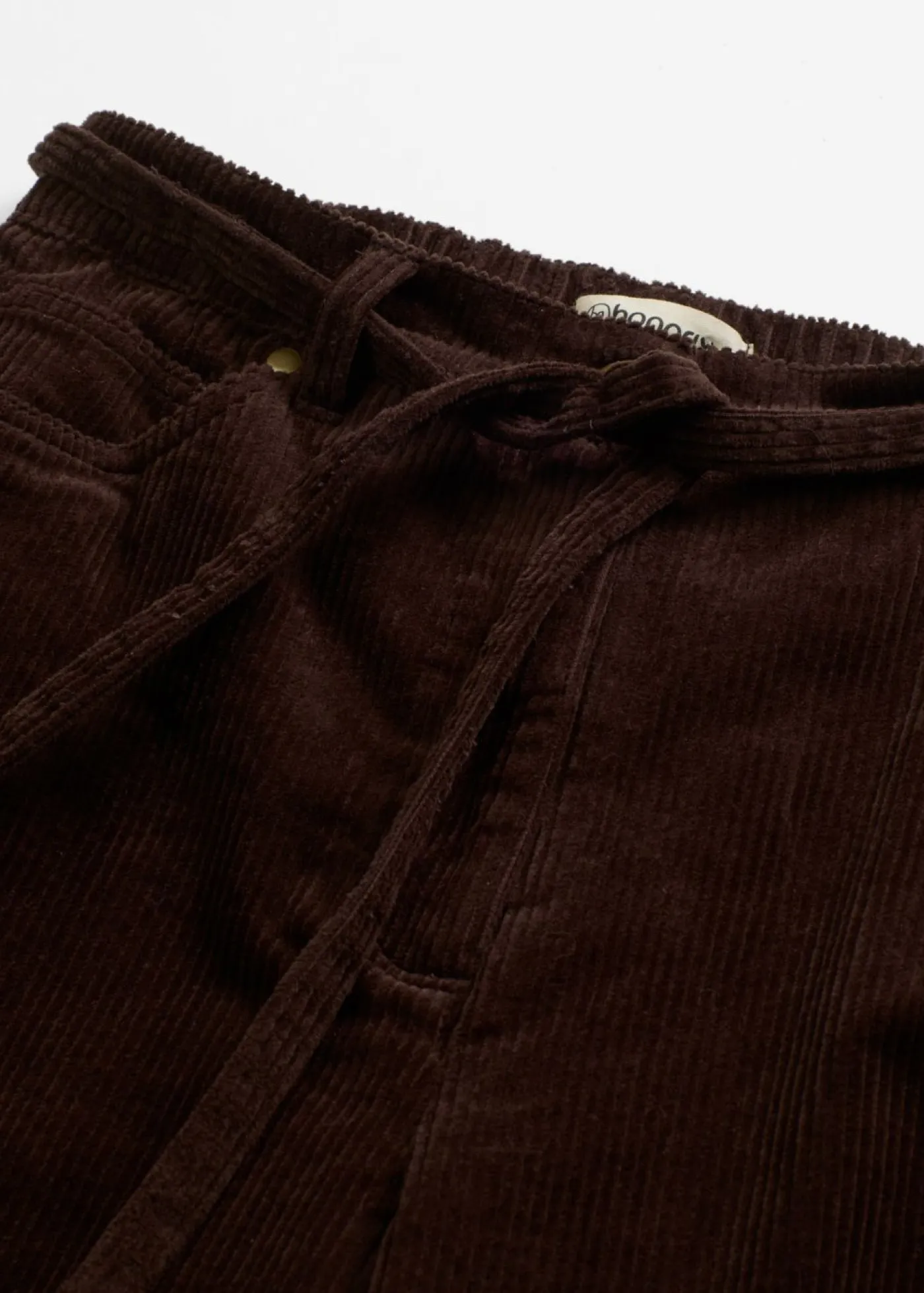 bonprix bonprix Pantalón ancho de pana con cinturón Marrón oscuro Best