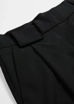bonprix bonprix Pantalón barrel con cintura alta Negro Clearance