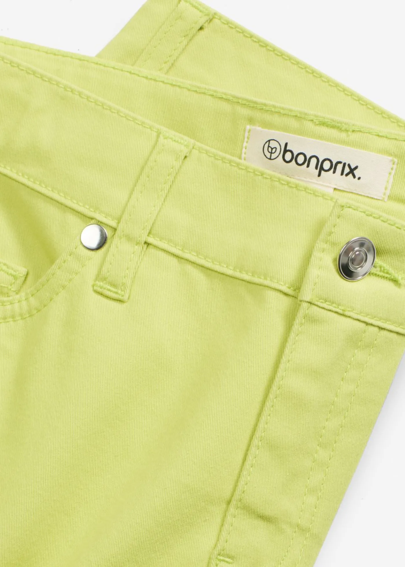 bonprix bonprix Pantalón capri con cintura cómoda Amarillo cítrico Outlet