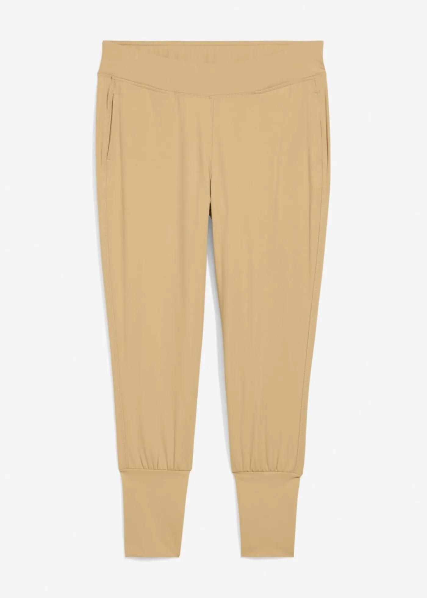 bonprix bonprix Pantalón capri de material suave Caqui claro