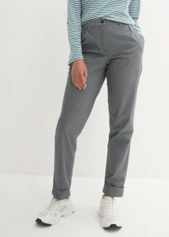 bonprix bonprix Pantalón chino de algodón hasta el tobillo Verde eucalipto Best