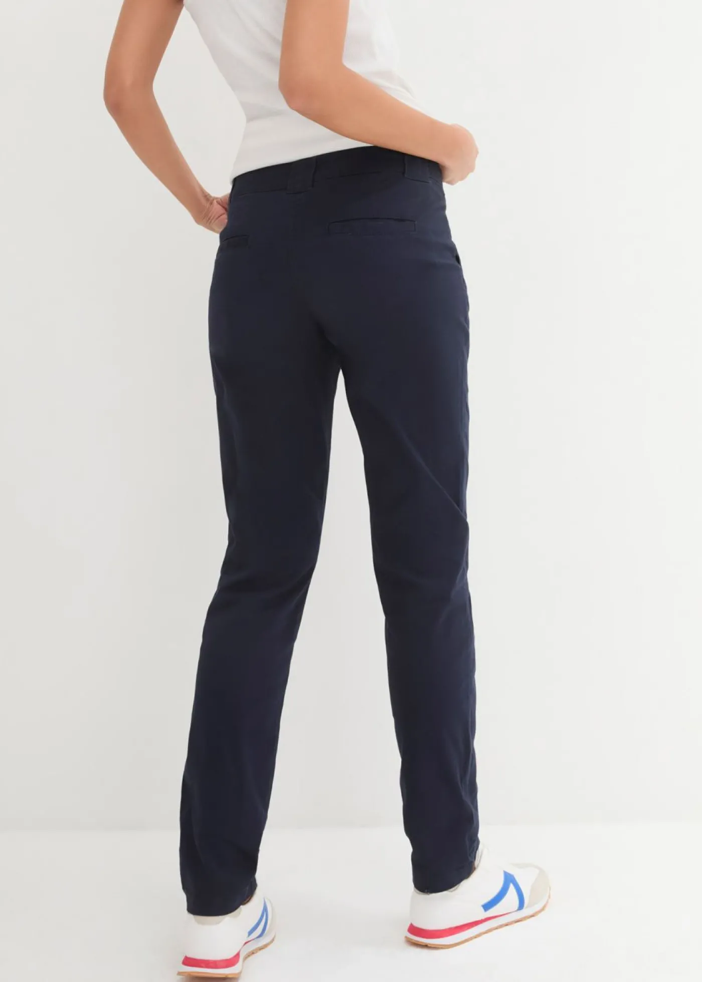 bonprix bonprix Pantalón chino elástico Azul marino Online