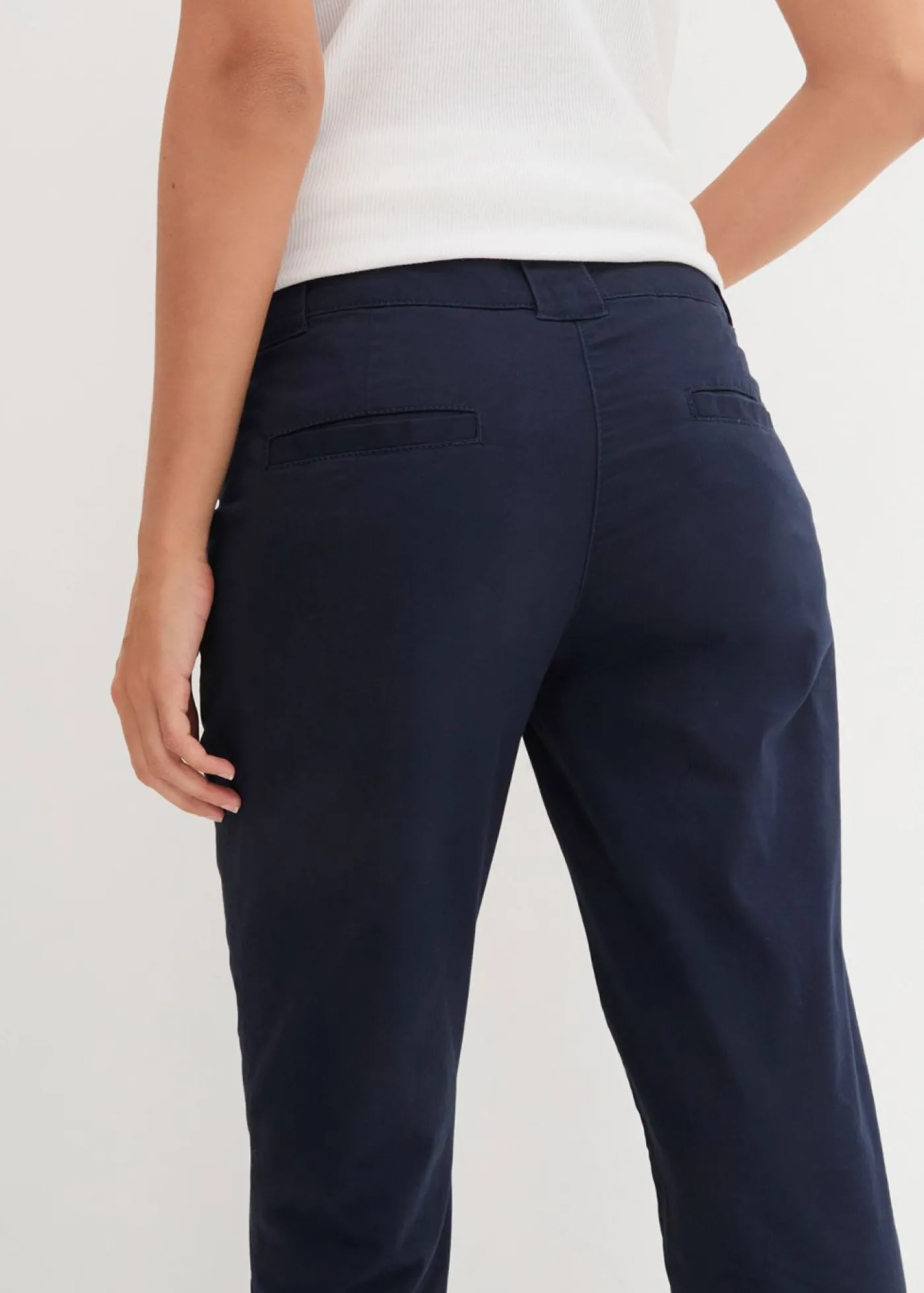 bonprix bonprix Pantalón chino elástico Azul marino Online