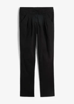 bonprix bonprix Pantalón chino elástico Negro Sale