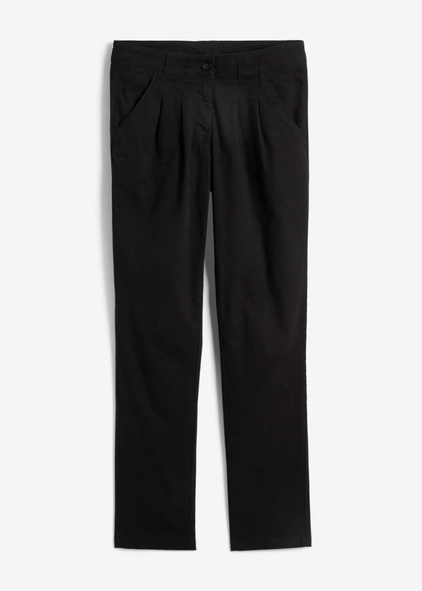 bonprix bonprix Pantalón chino elástico Negro Sale