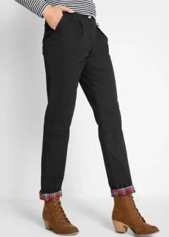 bonprix bonprix Pantalón chino térmico Negro Sale