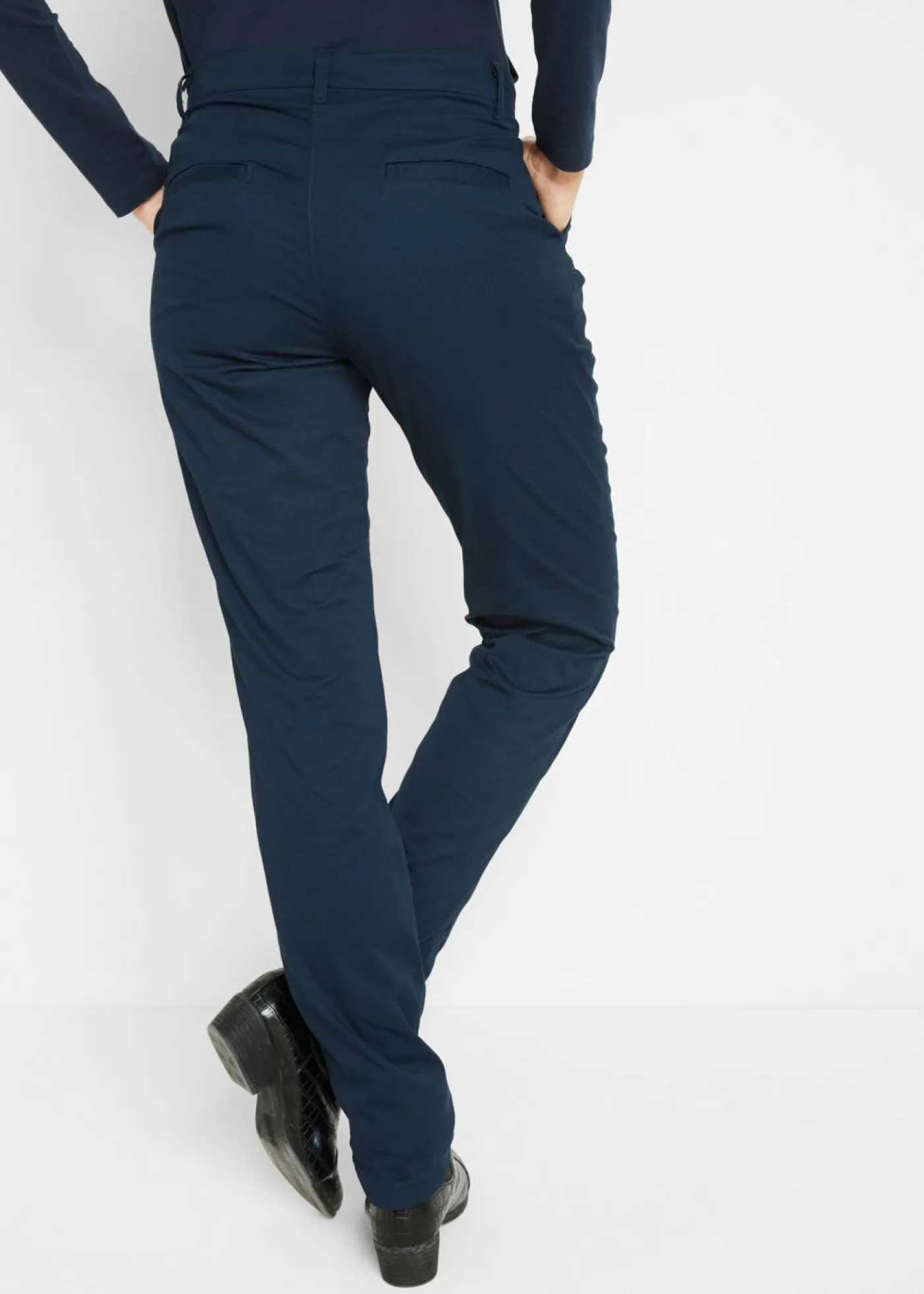 bonprix bonprix Pantalón chino térmico Azul oscuro New