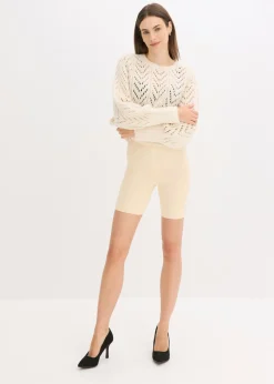 bonprix bonprix Pantalón ciclista antirrozaduras con efecto transpirable Beige Online
