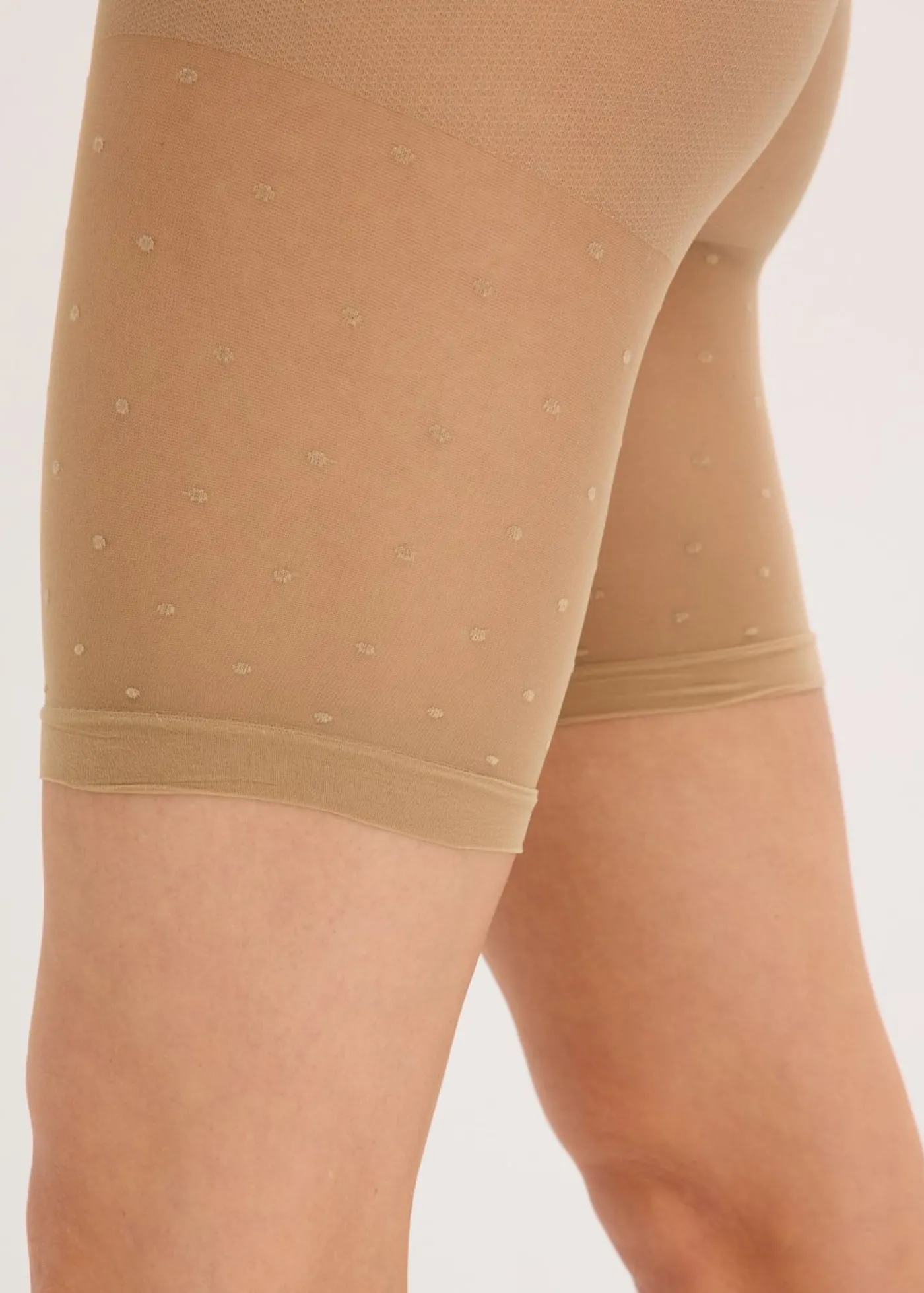 bonprix bonprix Pantalón ciclista "antirrozaduras" de 40 den de poliamida transpirable Beige