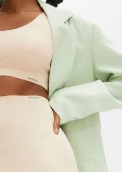 bonprix bonprix Pantalón ciclista Feel Comfort con corte láser Beige mate Outlet