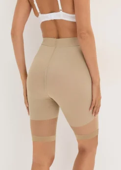 bonprix bonprix Pantalón ciclista moldeador antirrozaduras de 30 den Beige claro Online