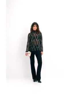 bonprix bonprix Pantalón cómodo de Punto di Roma Negro Online