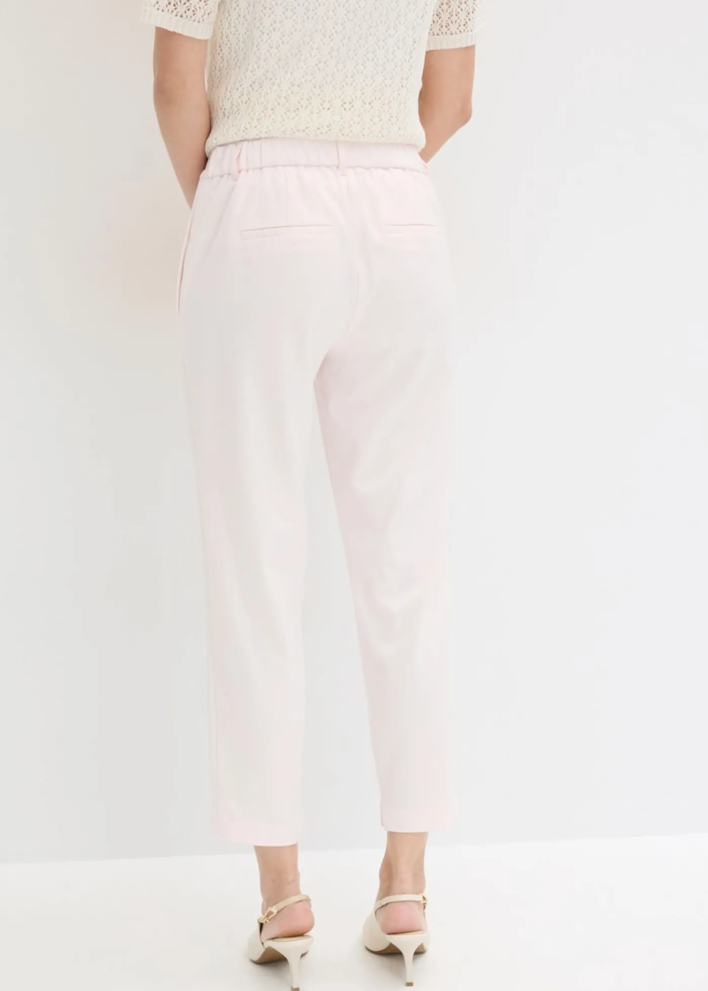 bonprix bonprix Pantalón con cintura cómoda Rosa claro Clearance