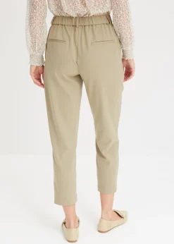 bonprix bonprix Pantalón con cintura cómoda Caqui nuevo Outlet