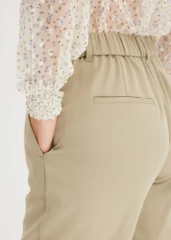 bonprix bonprix Pantalón con cintura cómoda Caqui nuevo Outlet