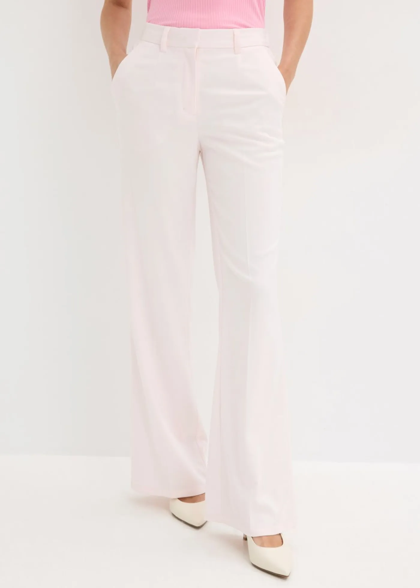 bonprix bonprix Pantalón con cintura cómoda Rosa claro Discount