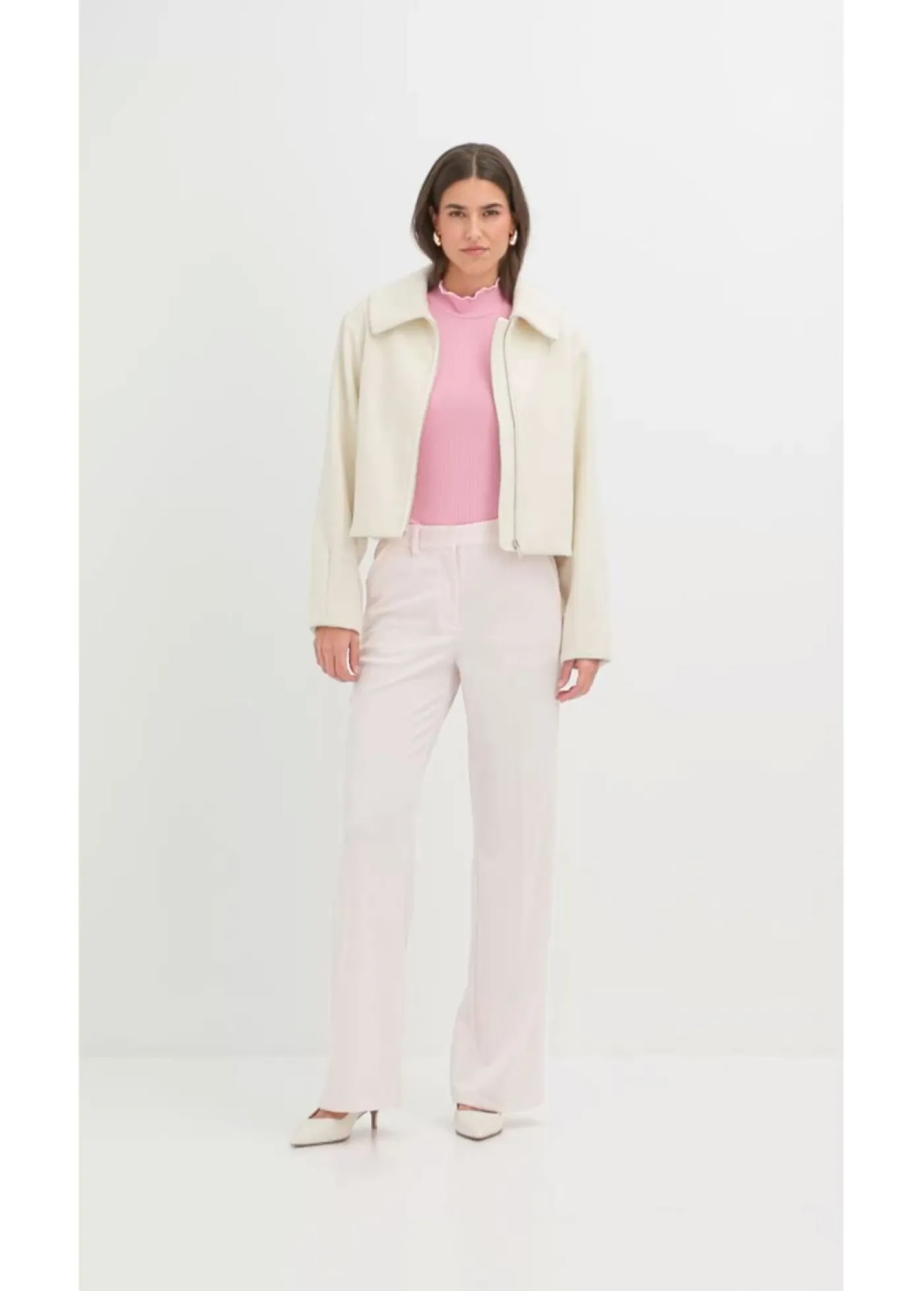 bonprix bonprix Pantalón con cintura cómoda Rosa claro Discount