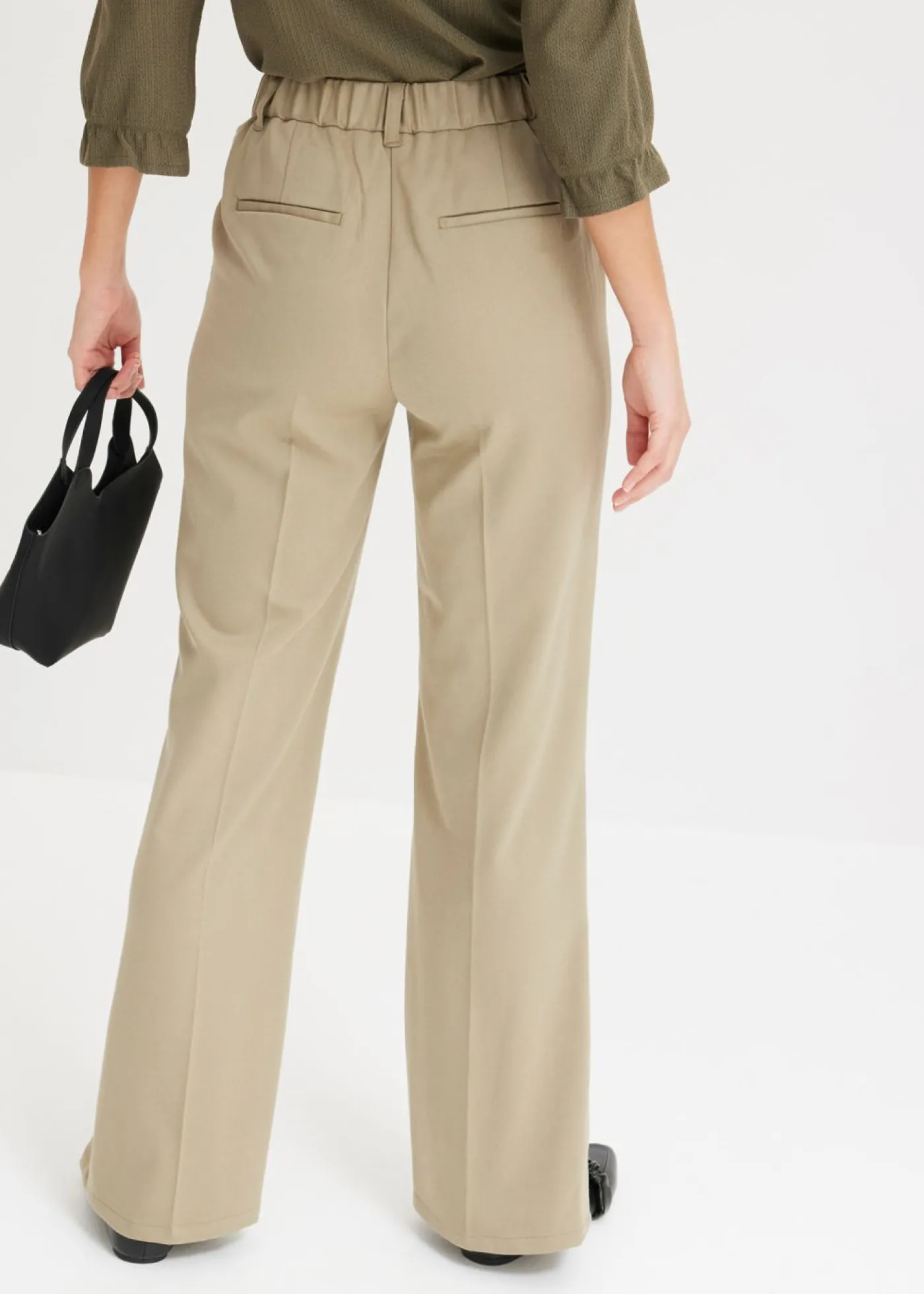bonprix bonprix Pantalón con cintura cómoda Caqui nuevo Hot