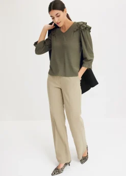 bonprix bonprix Pantalón con cintura cómoda Caqui nuevo Hot