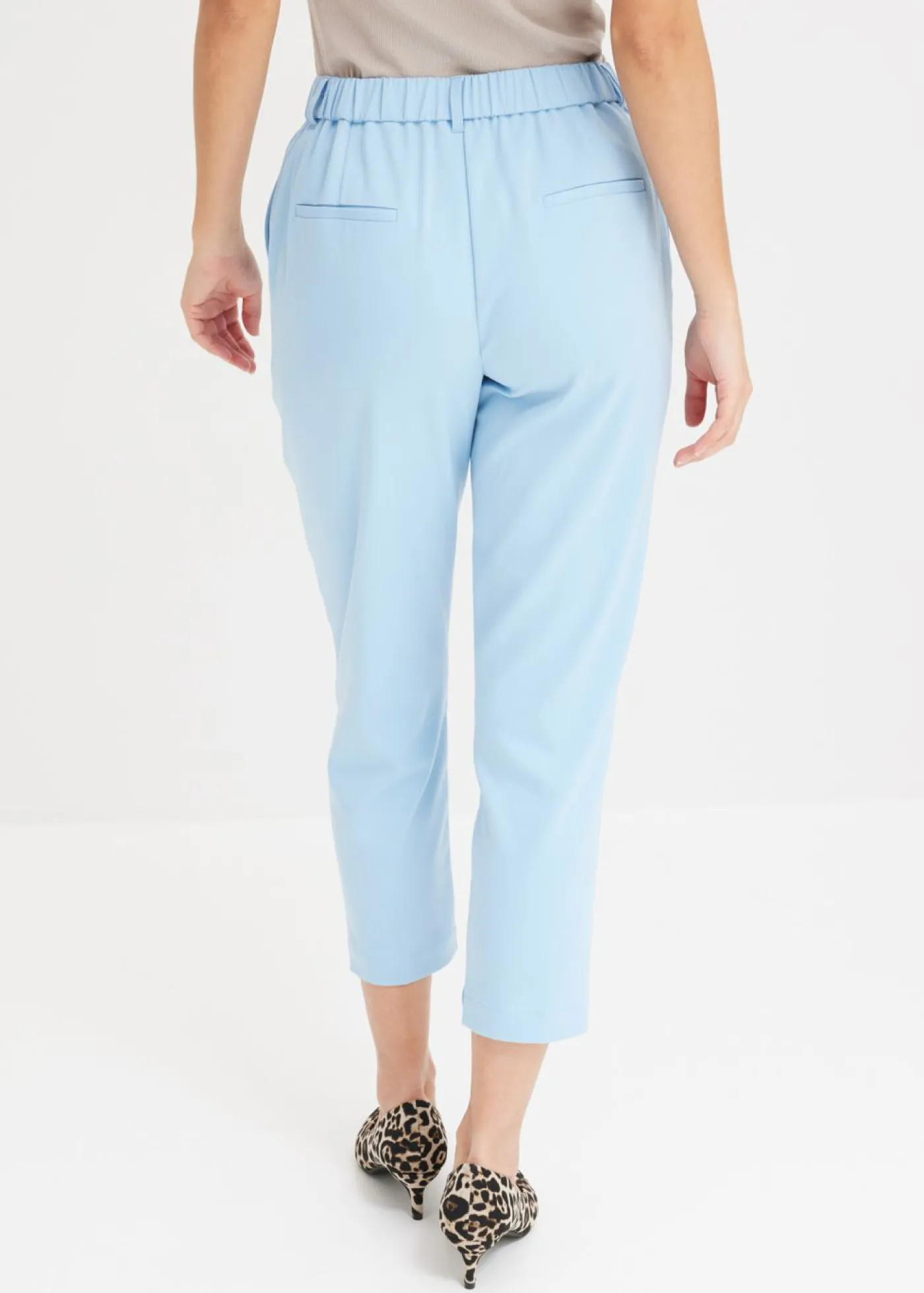 bonprix bonprix Pantalón con cintura cómoda Azul claro Sale