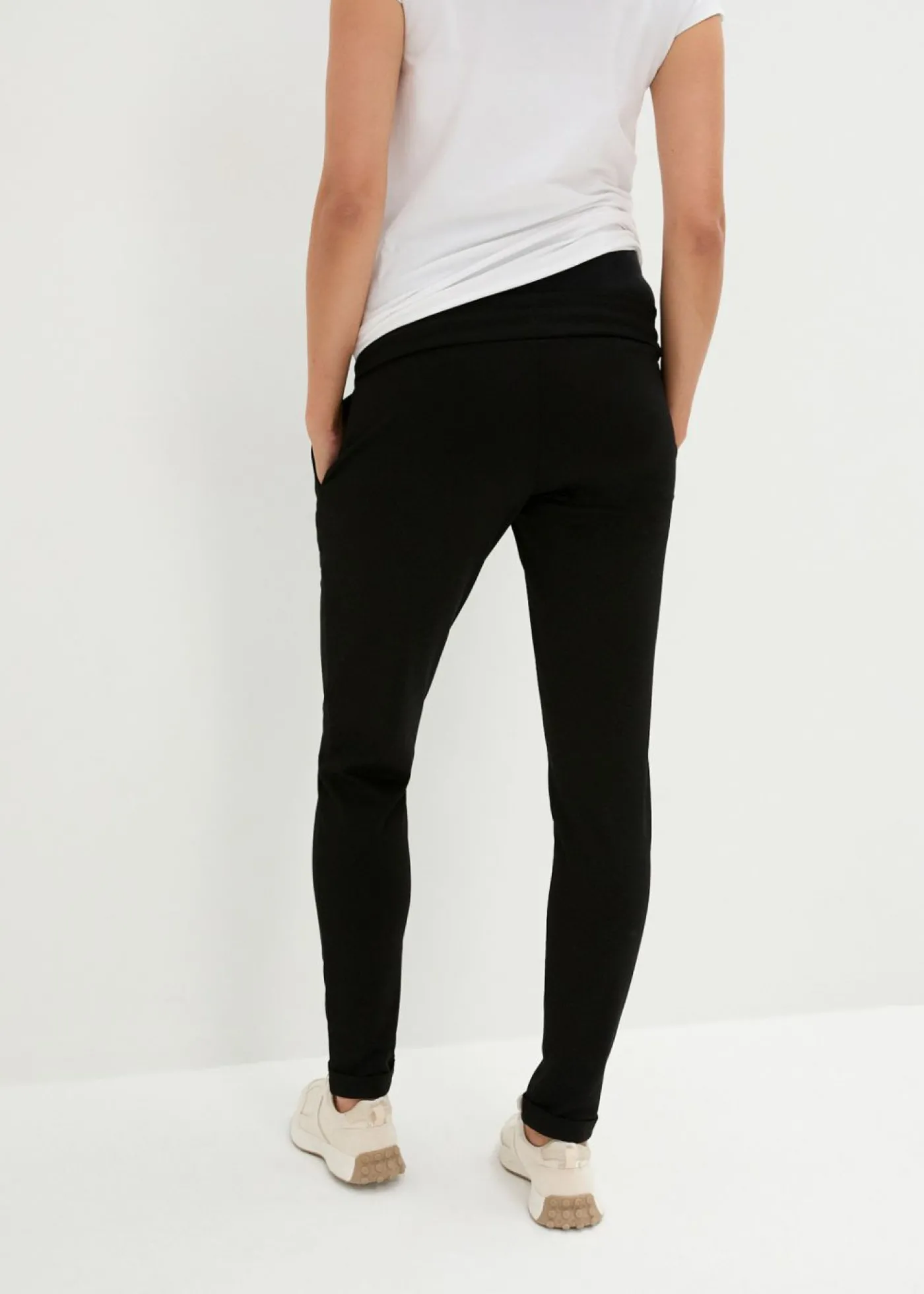 bonprix bonprix Pantalón con cintura elástica Negro Discount