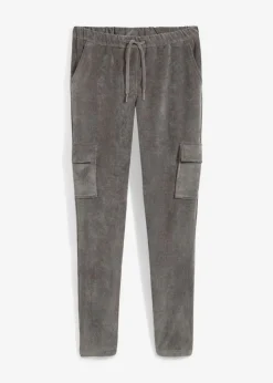 bonprix bonprix Pantalón con cinturilla elástica Gris ahumado Online
