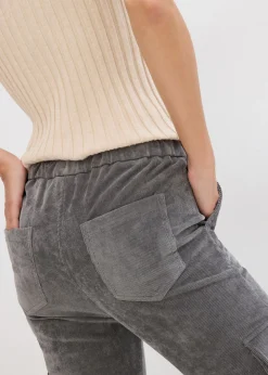 bonprix bonprix Pantalón con cinturilla elástica Gris ahumado Online