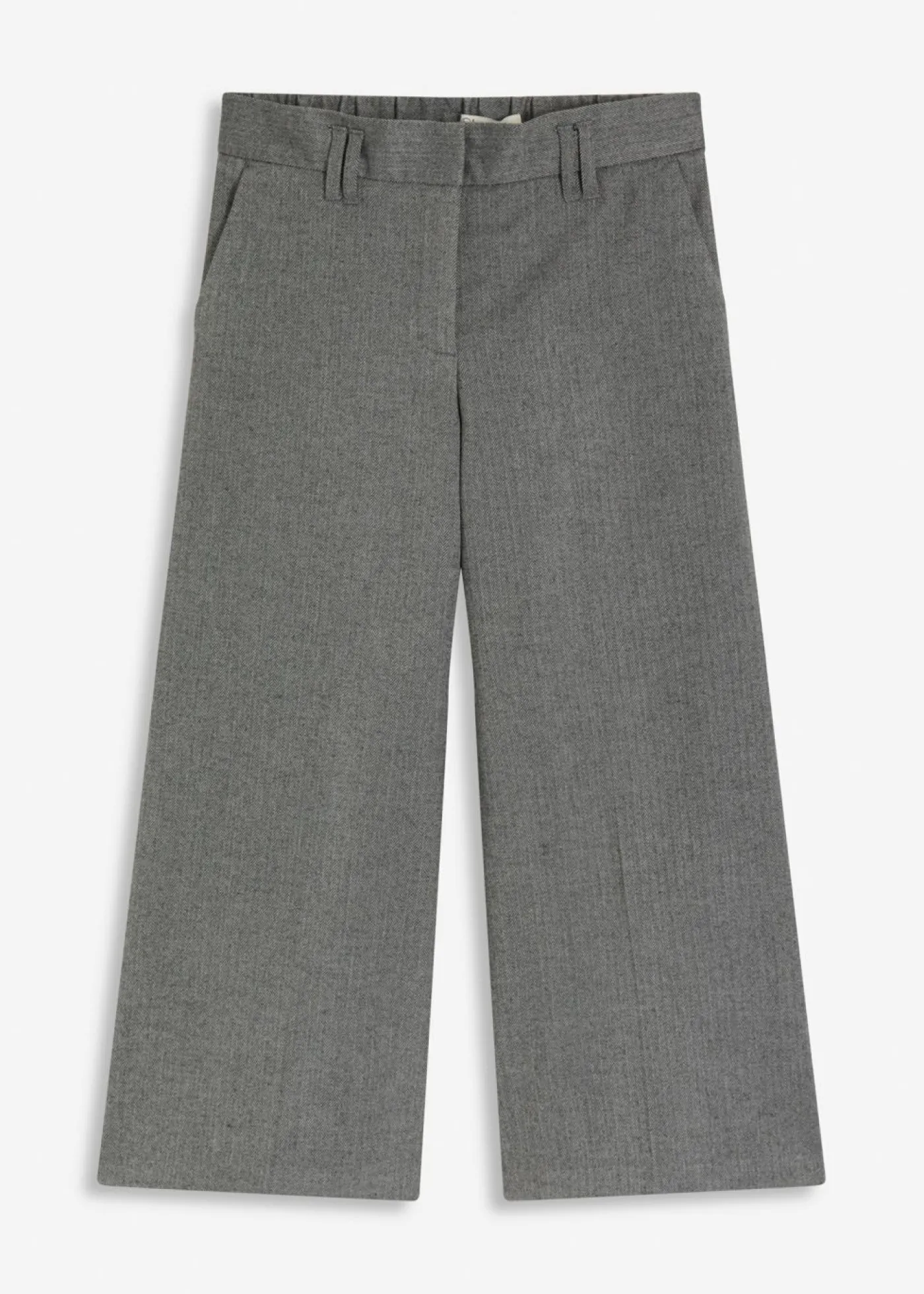 bonprix bonprix Pantalón con espiga en aspecto de lana Gris jaspeado New