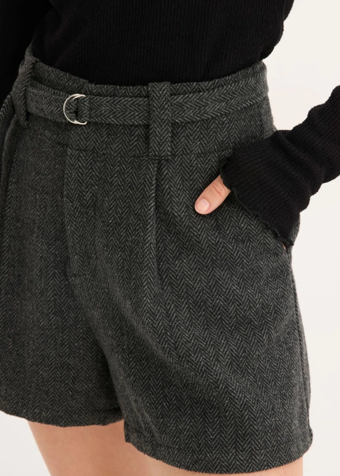 bonprix bonprix Pantalón corto Antracita jaspeado Hot