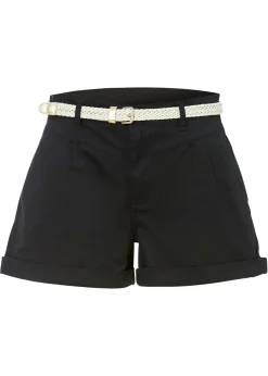 bonprix bonprix Pantalón corto de algodón Negro Discount