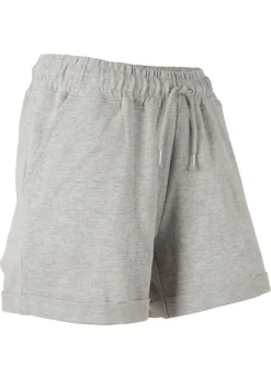 bonprix bonprix Pantalón corto de chándal Gris claro moteado