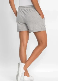 bonprix bonprix Pantalón corto de chándal Gris claro moteado